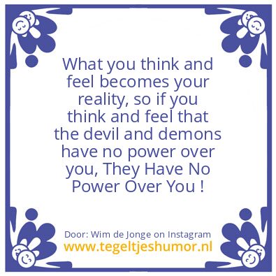 Tegeltje: What you think and feel