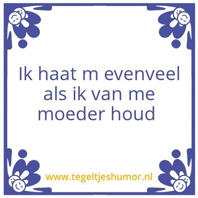 Tegeltje: Kk gesjellig ouwe