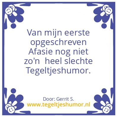 Tegeltje: Ik ben Gerrit.