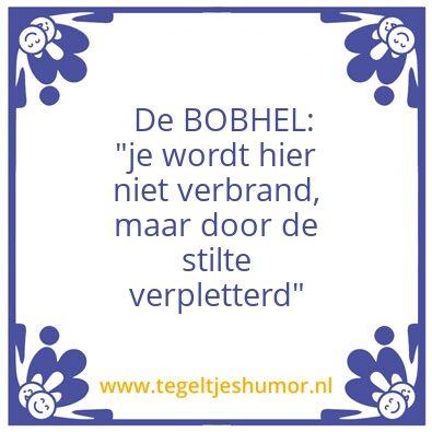 Tegeltje: Afscheid nemen van de BOBgroep