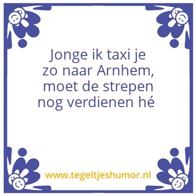 Tegeltje: Strepen