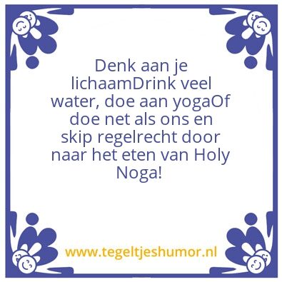 Tegeltje: Levens tip