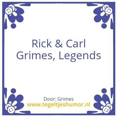 Tegeltje: Grimes