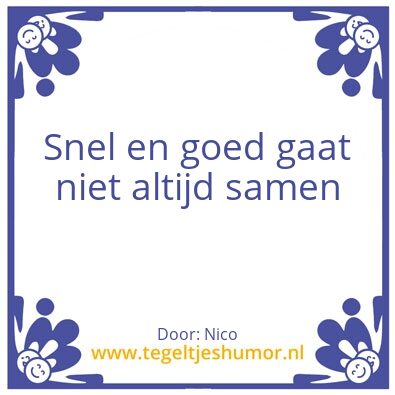Tegeltje: wijsheid-komt-met-jaren