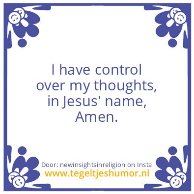 Tegeltje: I have control..