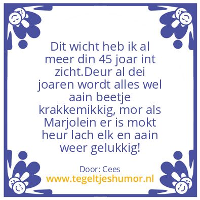 Tegeltje: 60 Joar