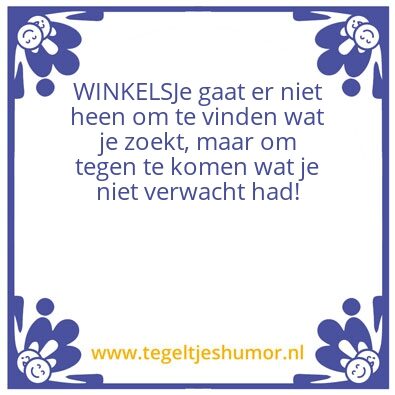 Tegeltje: Winkels