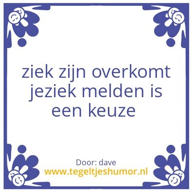 Tegeltje: Dave Van der lee