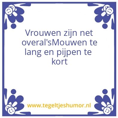 Tegeltje: Vrouw