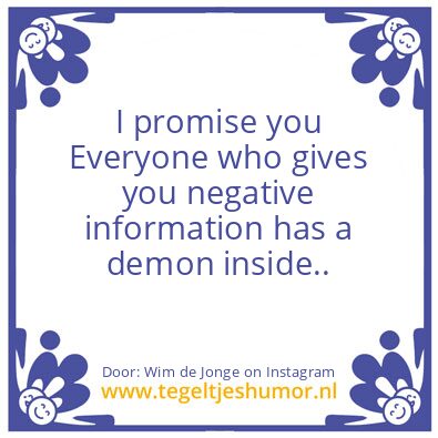 Tegeltje: a demon inside..