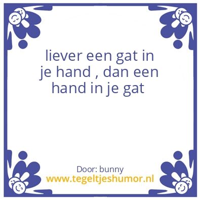 Tegeltje: gaten