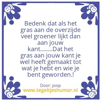 Tegeltje: ter overdenking