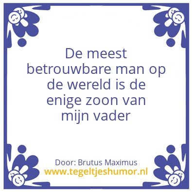 Tegeltje: Betrouwbaar