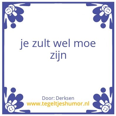 Tegeltje: werkse