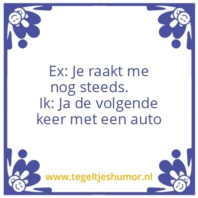 Tegeltje: Ex
