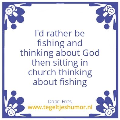 Tegeltje: Fishing