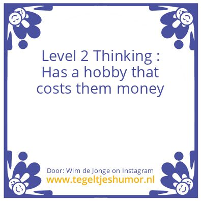 Tegeltje: Level 2 Thinking