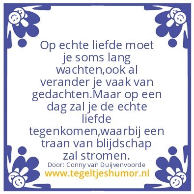 Tegeltje: Liefde