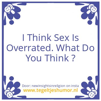Tegeltje: Let’s Talk About Sex.