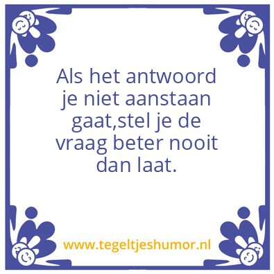 Tegeltje: …