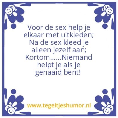 Tegeltje: Genaaid. .hahaha