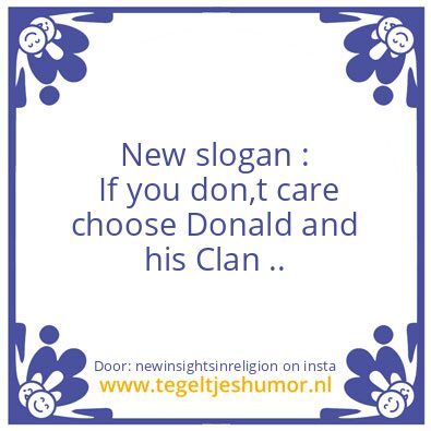 Tegeltje: Dum Donald,s actions