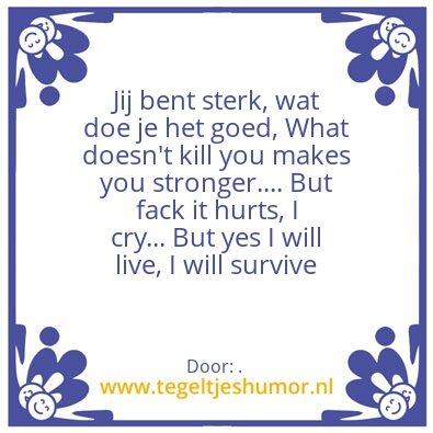 Tegeltje: .