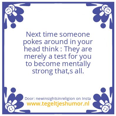 Tegeltje: Now i know