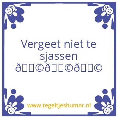 Tegeltje: Beau