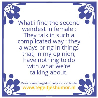 Tegeltje: I did not know