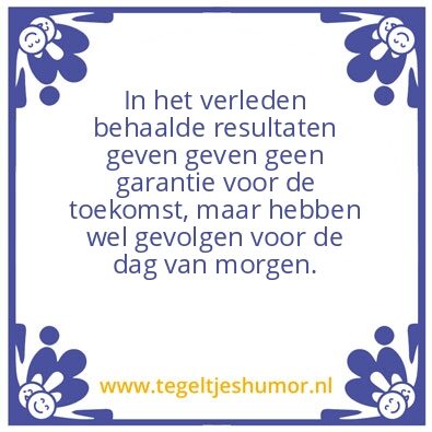 Tegeltje: Toekomst