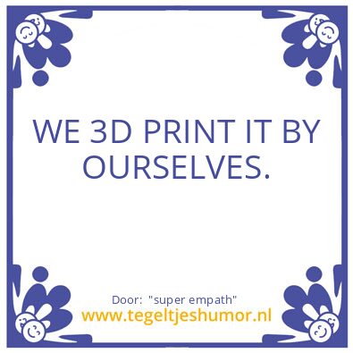 Tegeltje: “super empath”