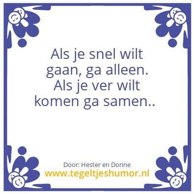 Tegeltje: Afrikaans gezegde