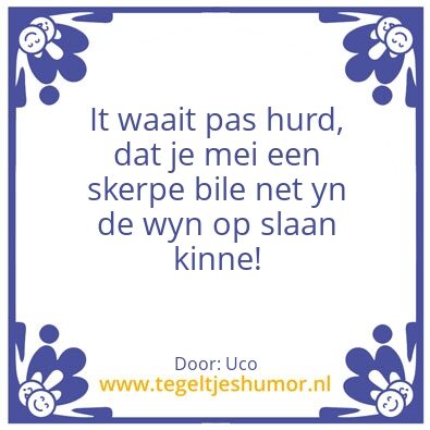 Tegeltje: It waartegeltsje.