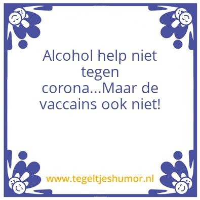 Tegeltje: Alcohol
