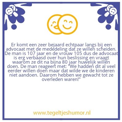 Tegeltje: Scheiding