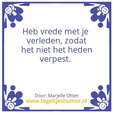 Tegeltje: Vrede