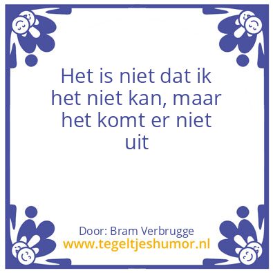 Tegeltje: Lastig!
