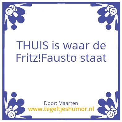 Tegeltje: THUIS