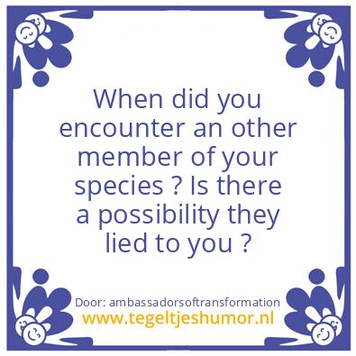 Tegeltje: species