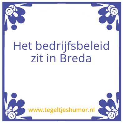 Tegeltje: Breda