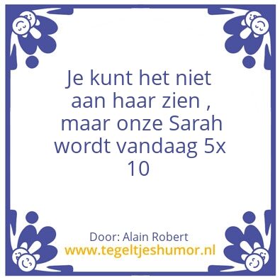 Tegeltje: 50