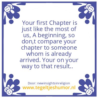 Tegeltje: Straighten things out