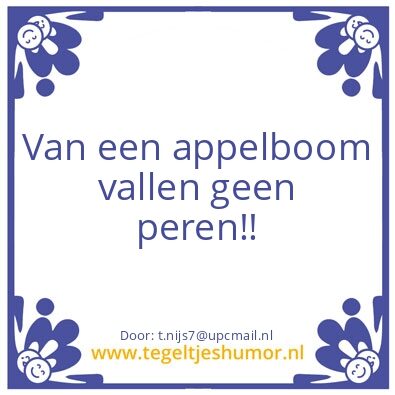 Tegeltje: Fruitig