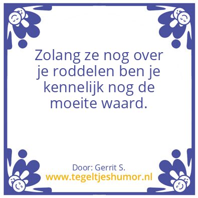 Tegeltje: Ik ben Gerrit.