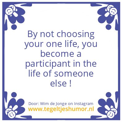 Tegeltje: Just a participant ?