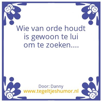 Tegeltje: Tegel