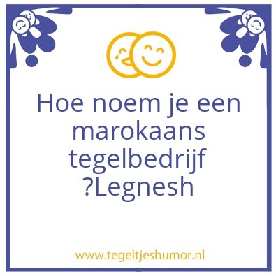 Tegeltje: Marokaanse Tegelbedrijf