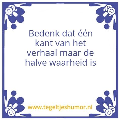 Tegeltje: waarheid