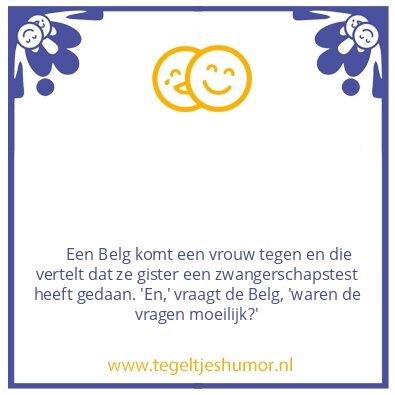 Tegeltje: Zwangerschapstest